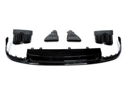Schwarz glanz heckdiffusor - schwarz,