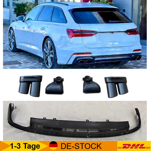 Schwarz glanz heckdiffusor - schwarz,